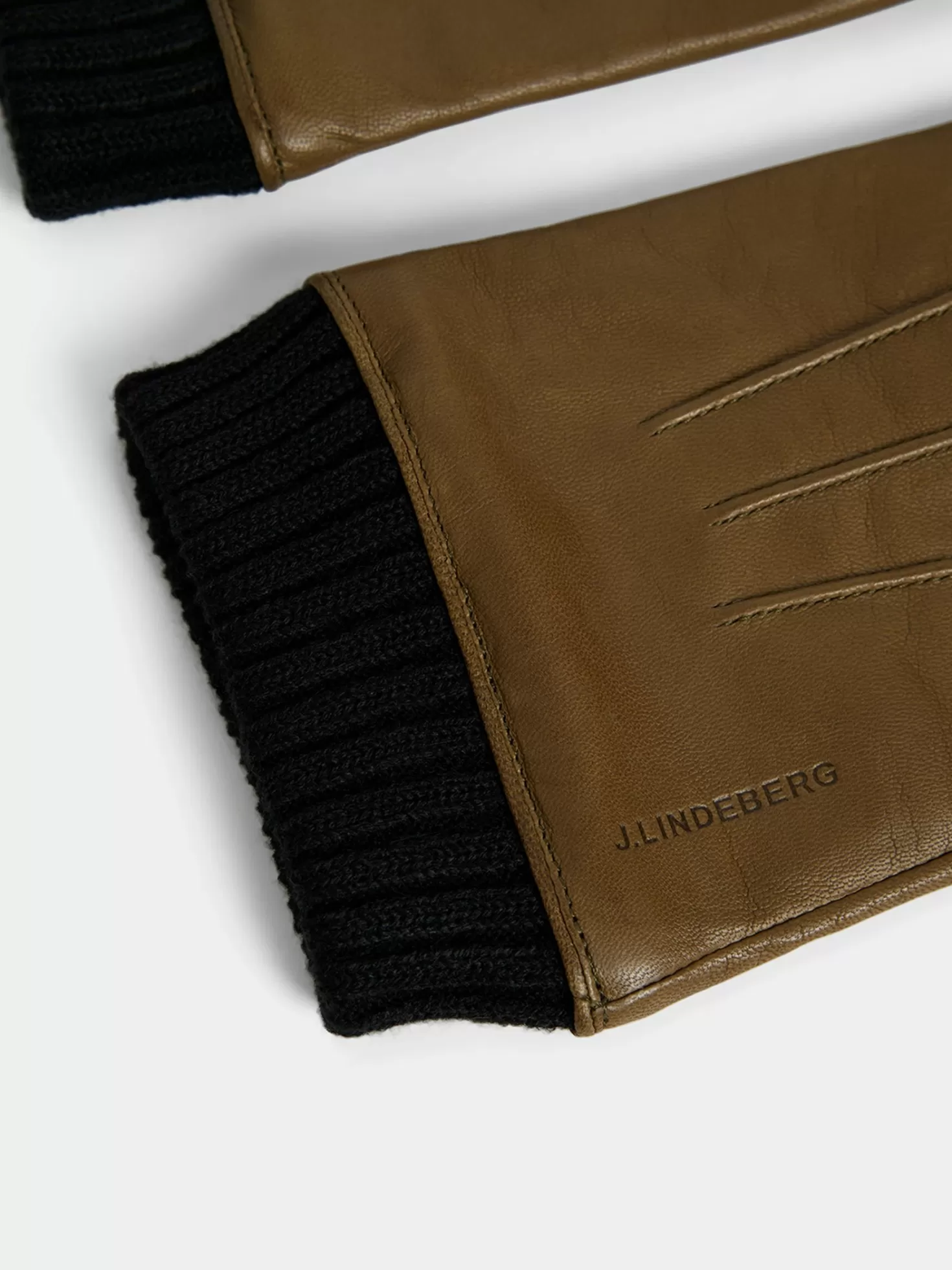 Värmetillbehör<J.Lindeberg Myles Leather Glove Butternut