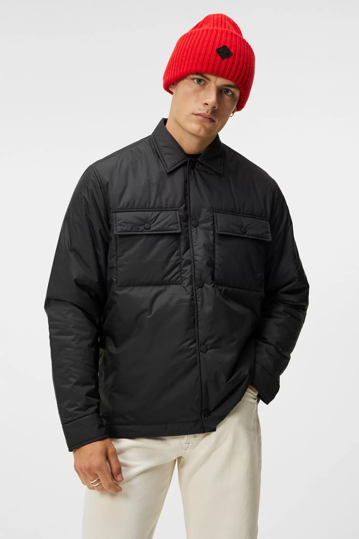 Jackor | Övertröjor<J.Lindeberg Nile Padded Overshirt Black