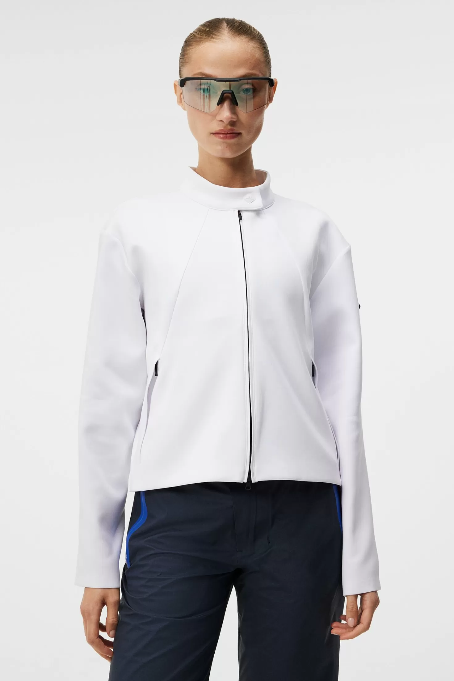 Bas- och mellanlager<J.Lindeberg Paraglide Biker Mid Layer White