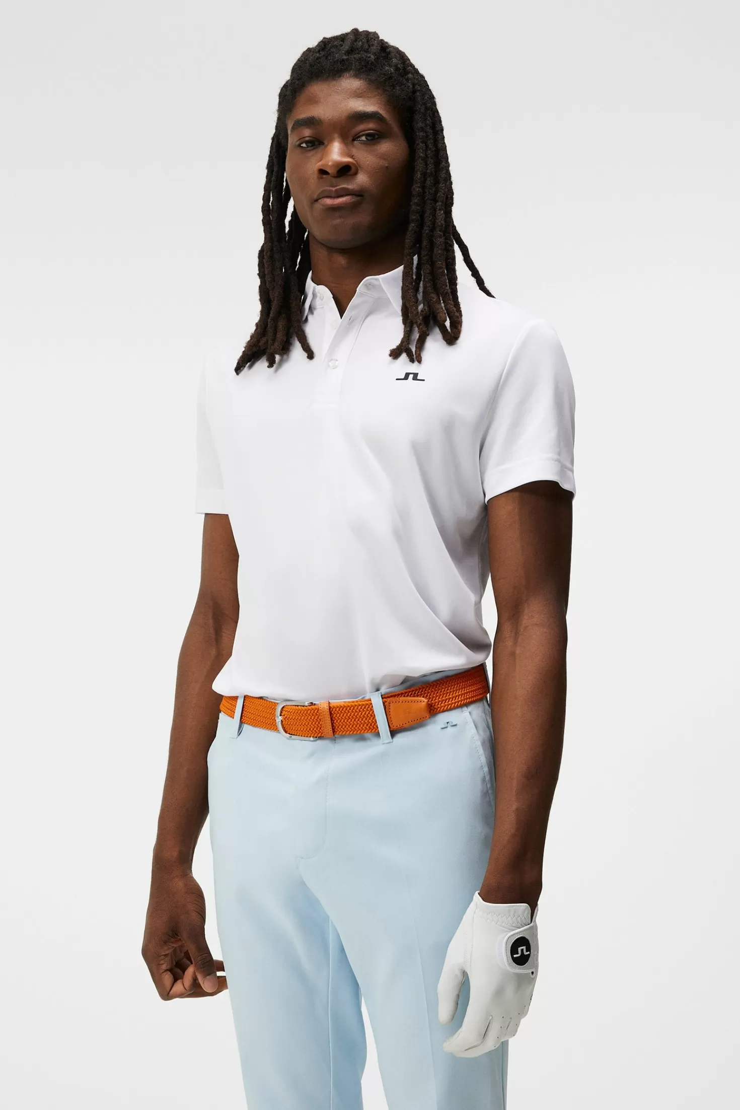 Polotröjor<J.Lindeberg Peat Regular Fit Polo White