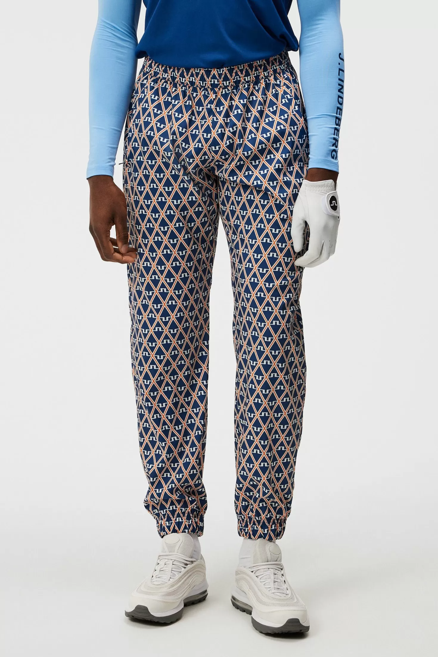 Byxor<J.Lindeberg Petrus Print Pant Estate Blue Diamond