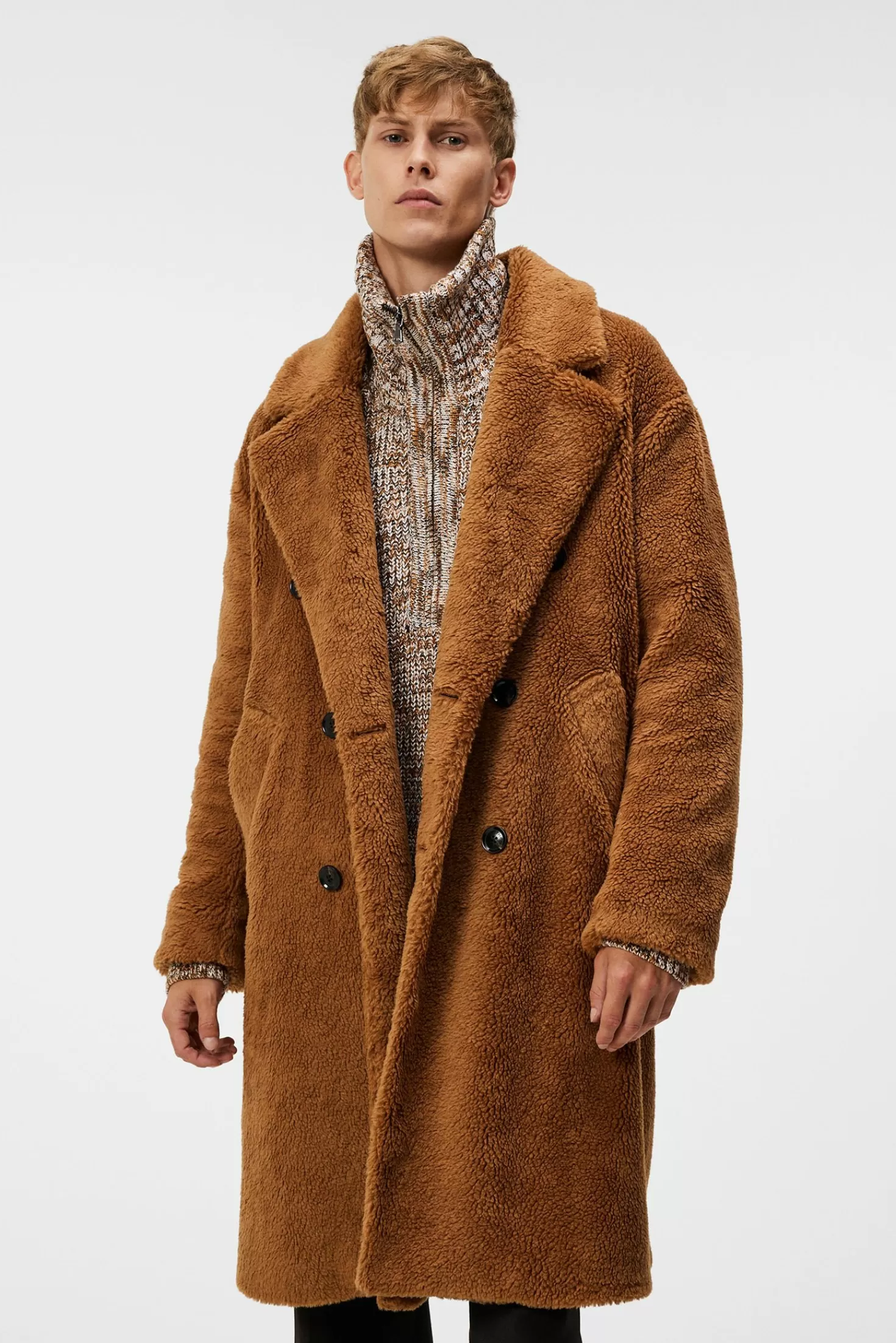 Jackor | Rockar<J.Lindeberg Presley Pile Coat Chipmunk