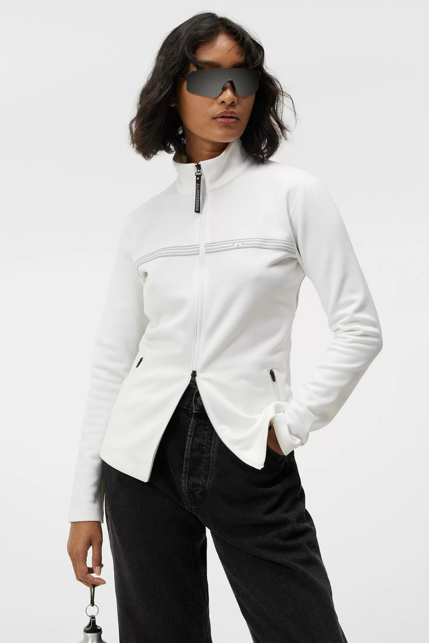 Bas- och mellanlager<J.Lindeberg Promenade Mid Layer White