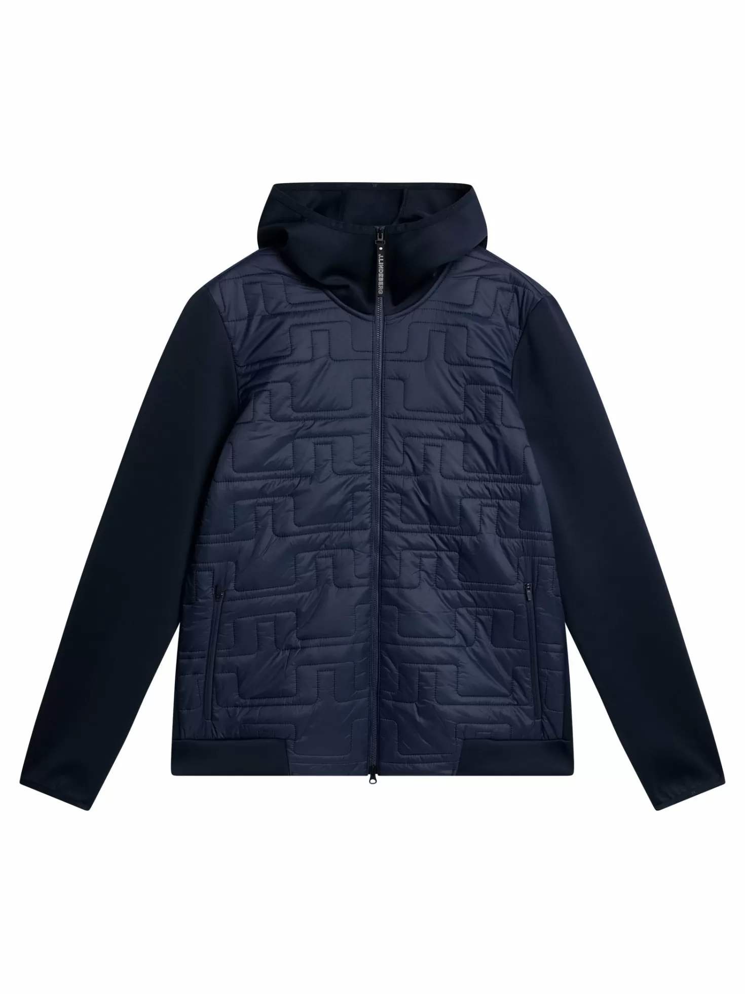 Jackor<J.Lindeberg Quilt Hybrid Hood Jacket Jl Navy