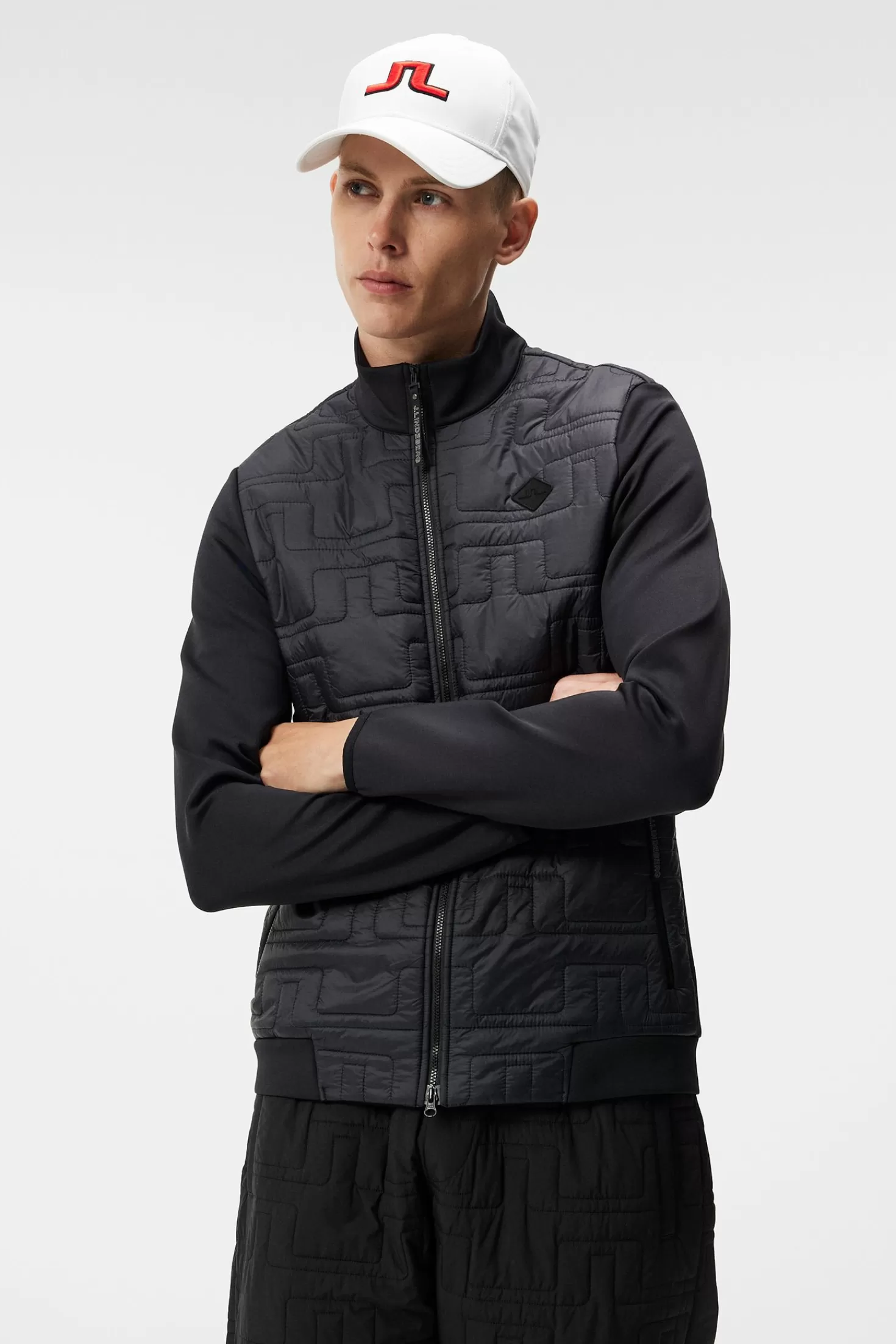 Jackor<J.Lindeberg Quilt Hybrid Jacket Rain Forest