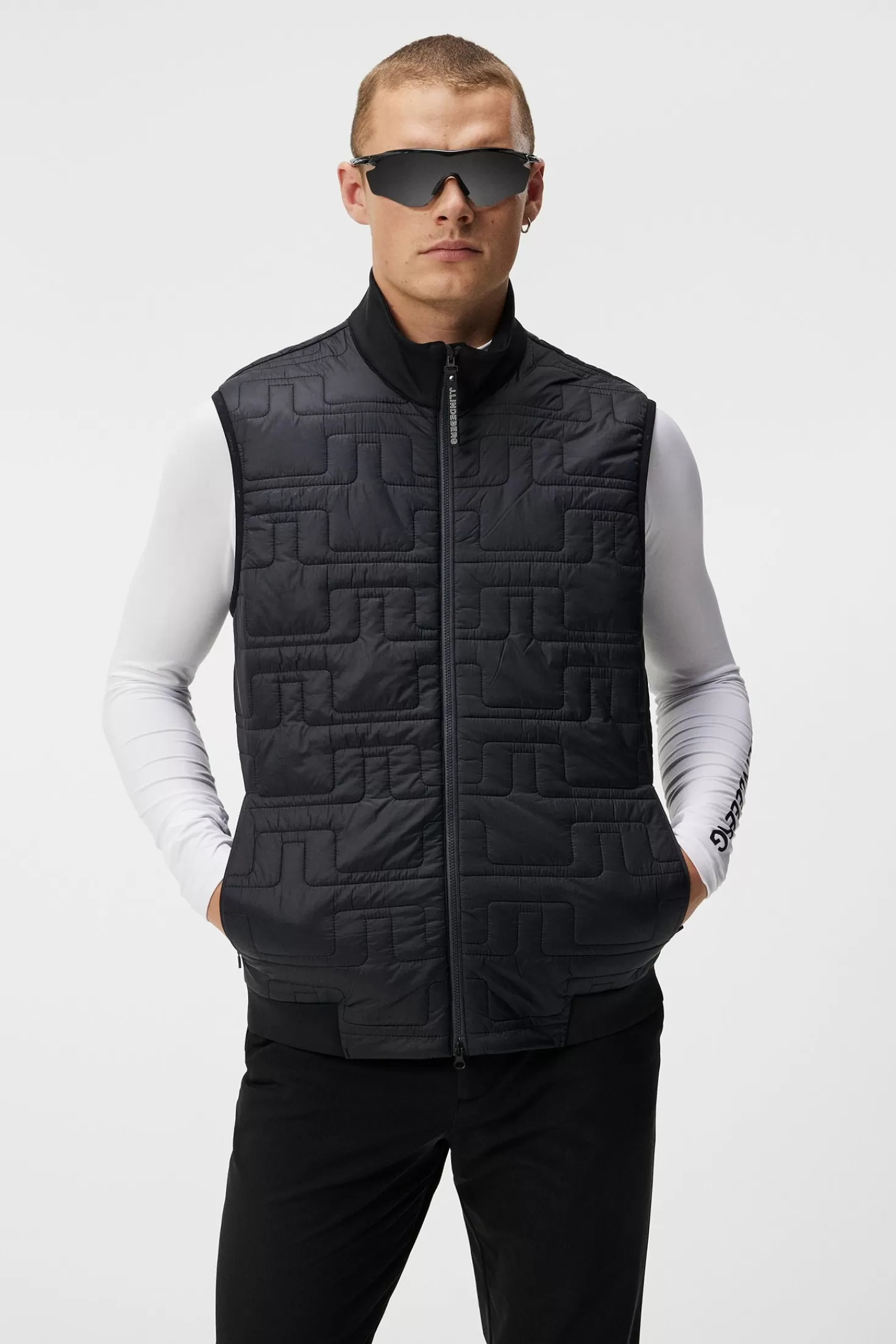 Gilets<J.Lindeberg Quilt Hybrid Vest Black