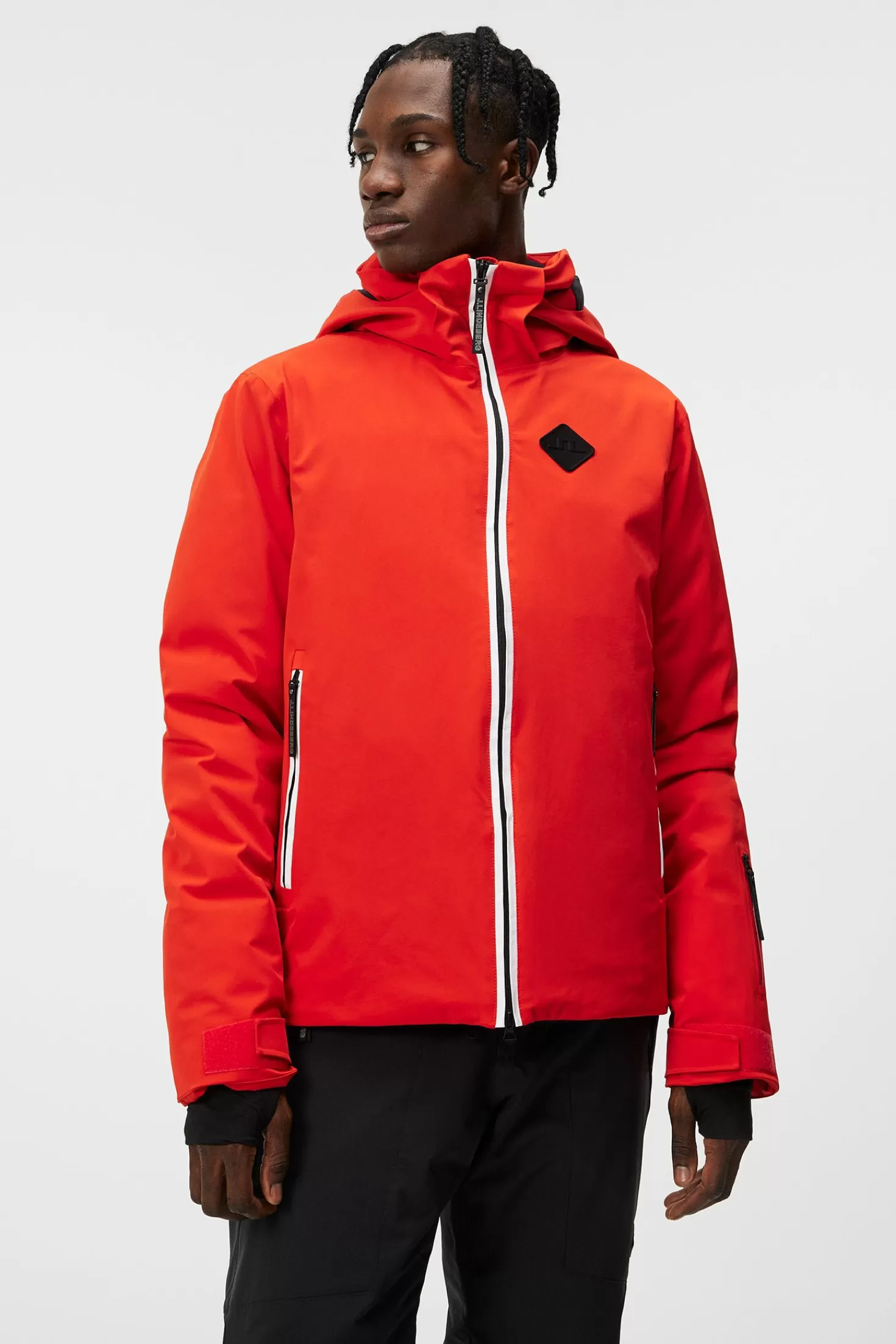 Jackor<J.Lindeberg Ray Hybrid Jacket Fiery Red