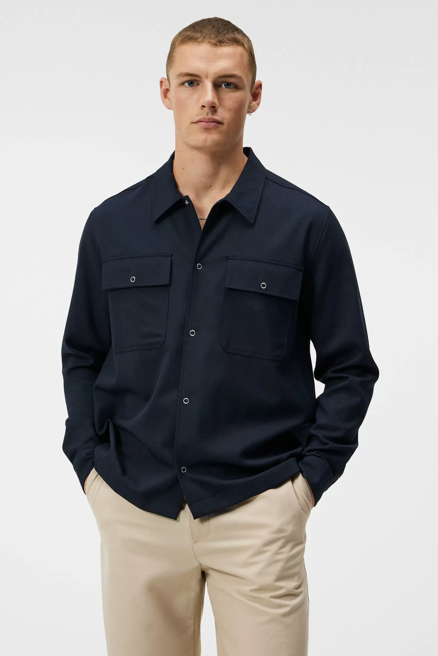 Jackor | Övertröjor<J.Lindeberg Reid Twill Overshirt Jl Navy