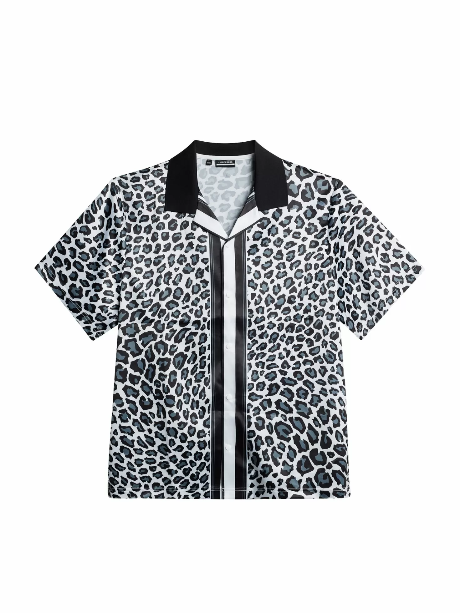 Polotröjor<J.Lindeberg Roscoe Print Shirt Bw Leopard