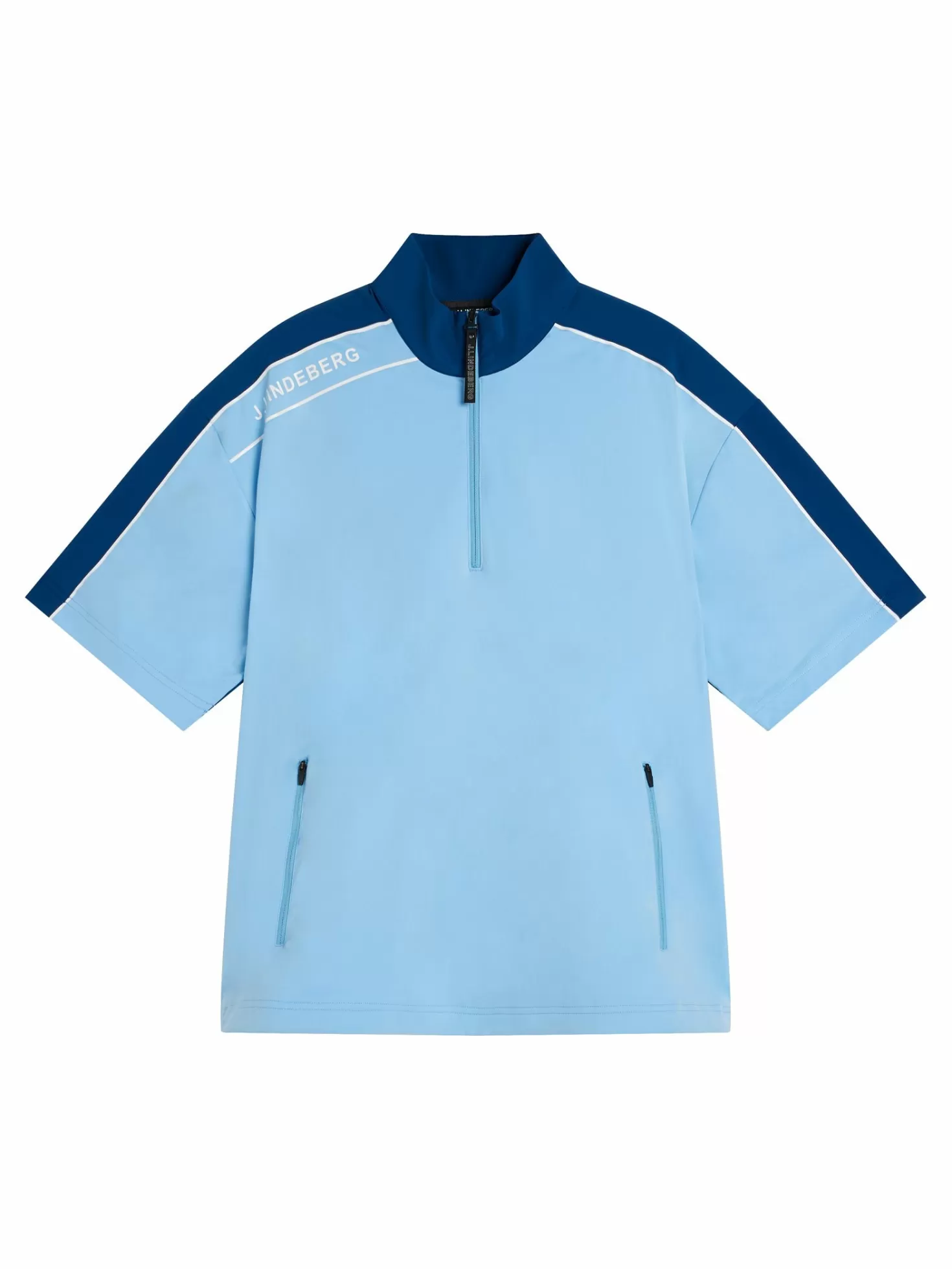 Bas- och mellanlager | Polotröjor<J.Lindeberg Rox Windbreaker Top Little Boy Blue