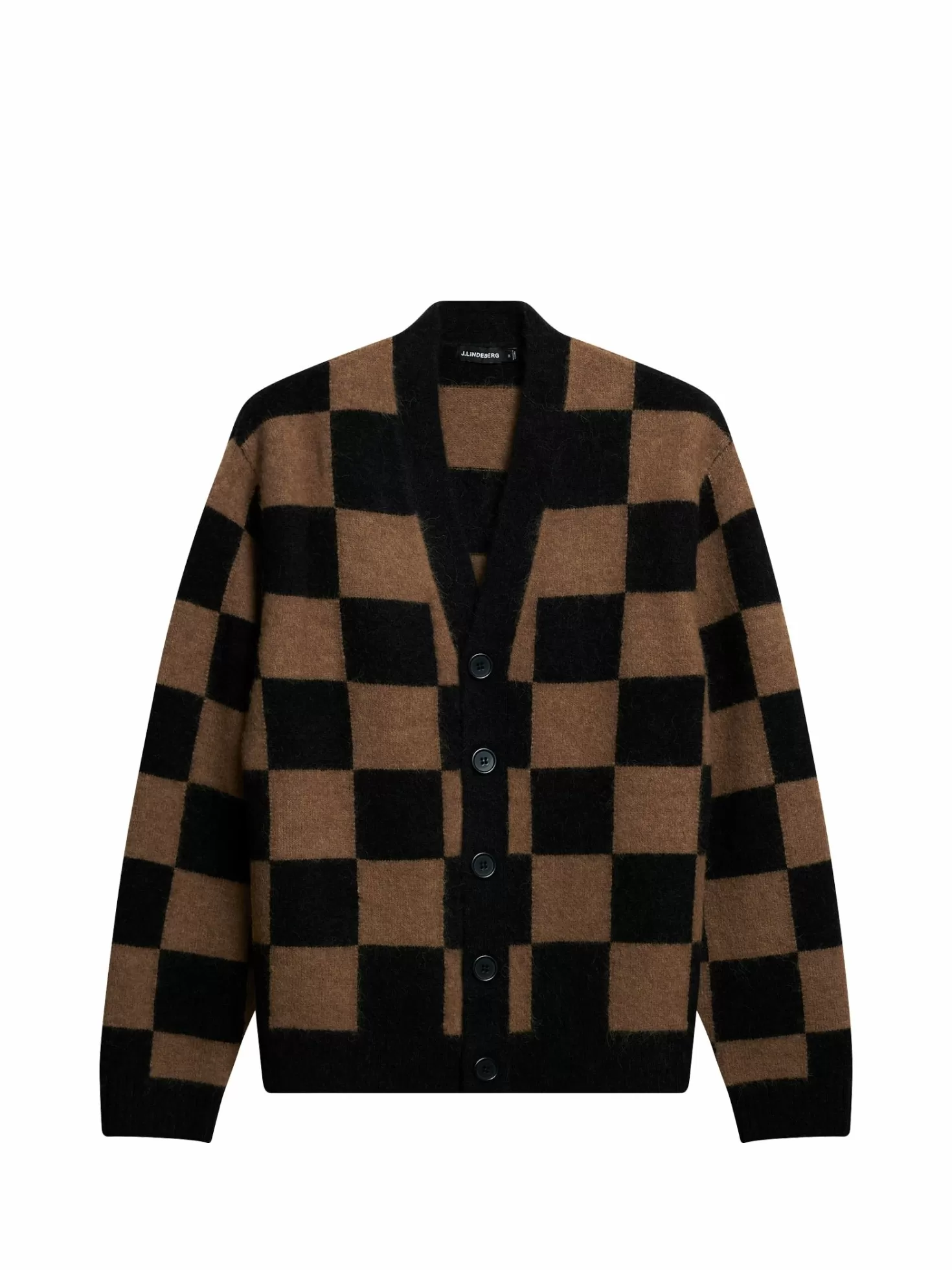 Stickat<J.Lindeberg Sammy Knitted Cardigan Black