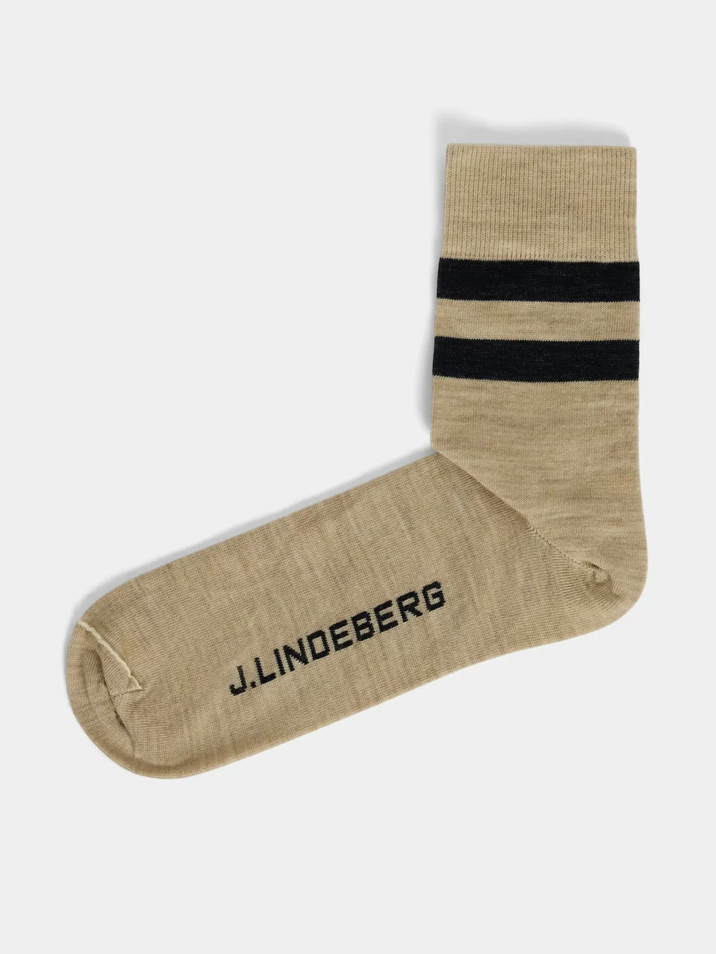 Strumpor<J.Lindeberg Samuel Stripe Sock Oyster Gray