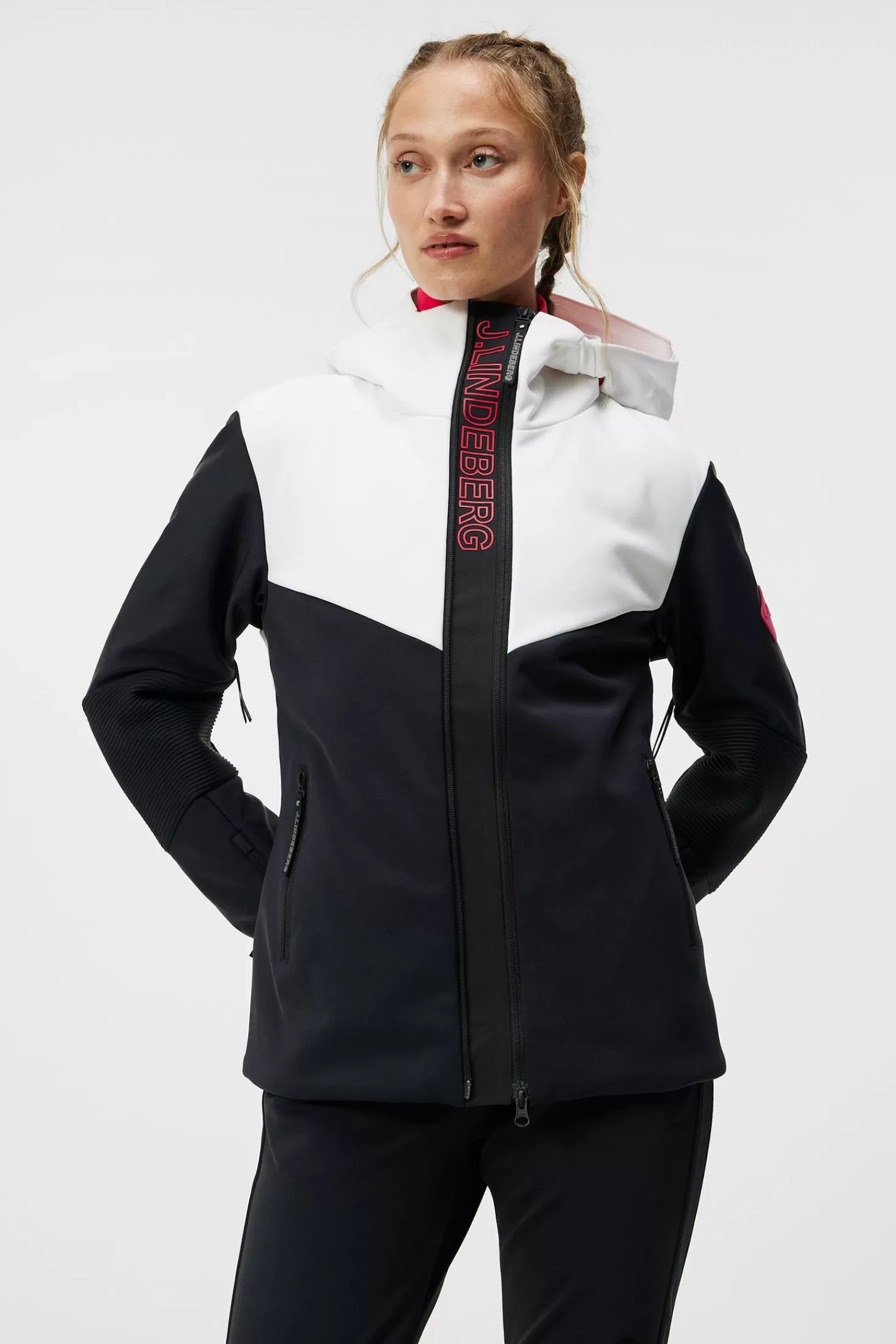 Jackor<J.Lindeberg Stanford Hybrid Jacket White