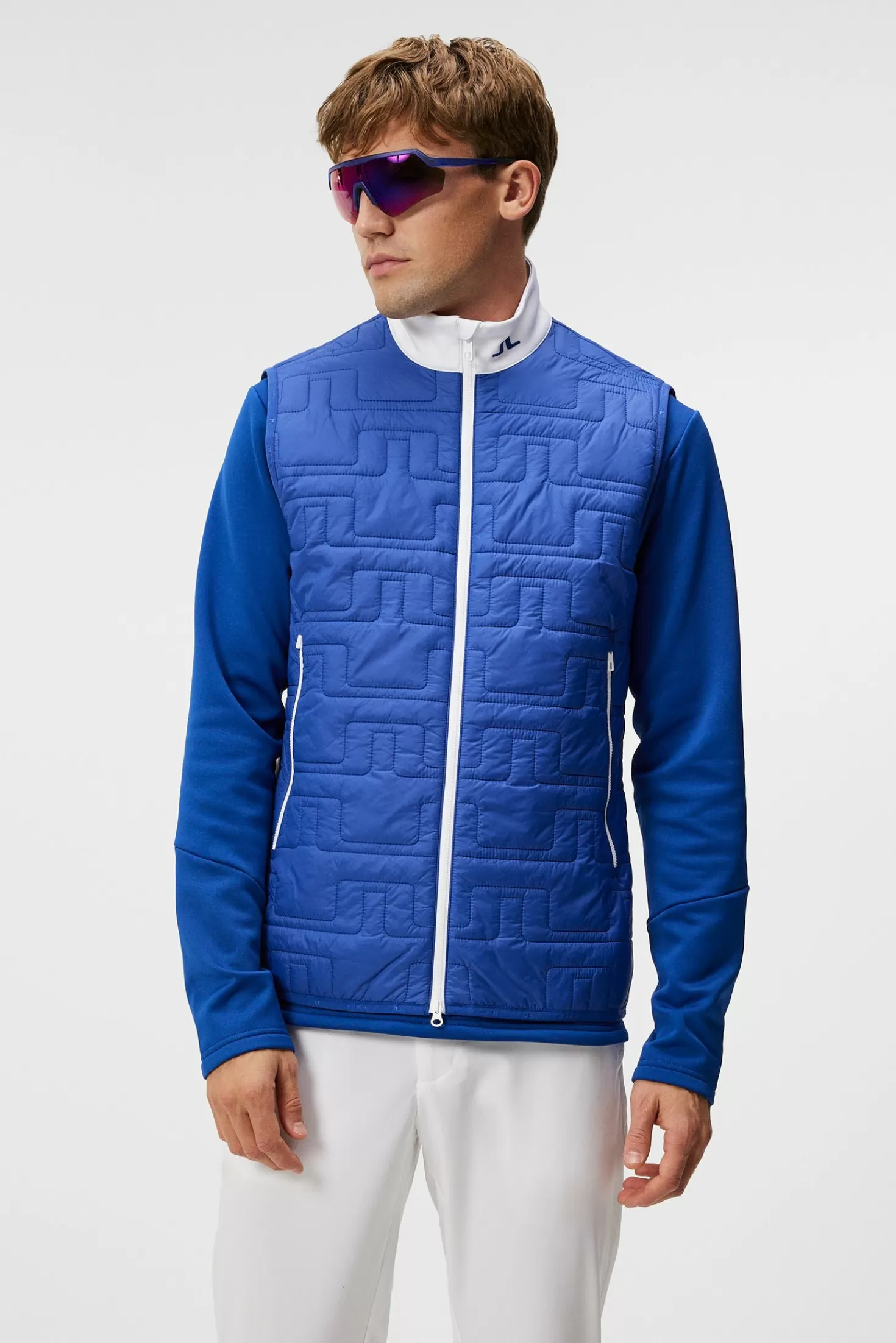 Gilets<J.Lindeberg Stefano Hybrid Vest Sodalite Blue