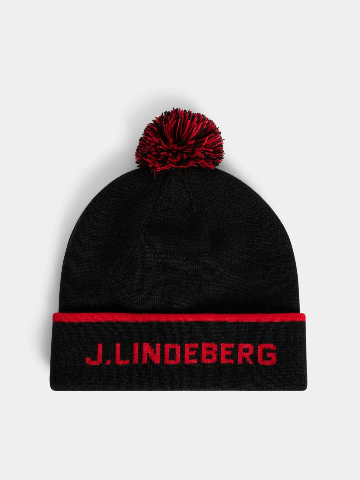 Värmetillbehör<J.Lindeberg Stripe Beanie Estate Blue