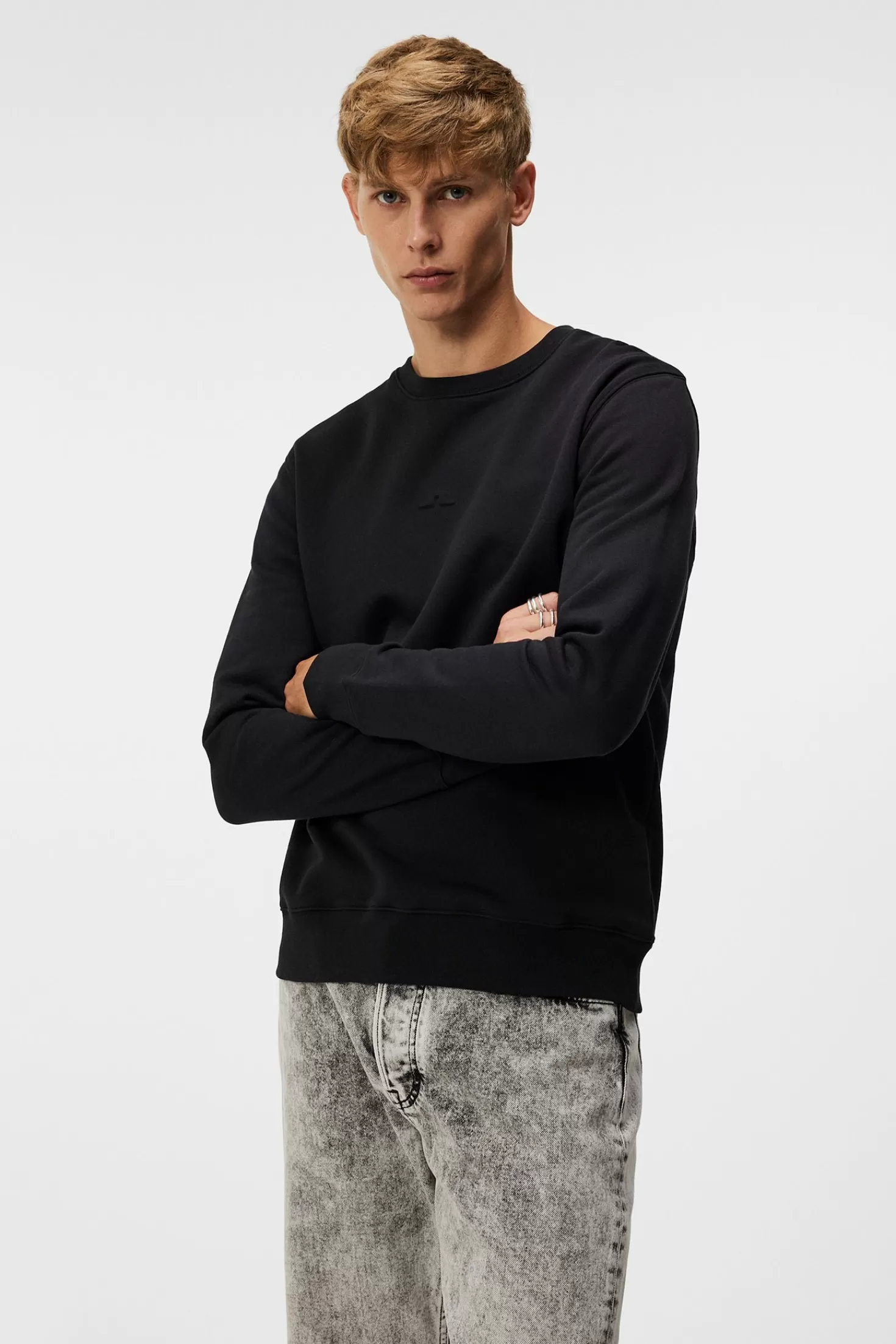 Tröjor<J.Lindeberg Throw Crew Neck Black