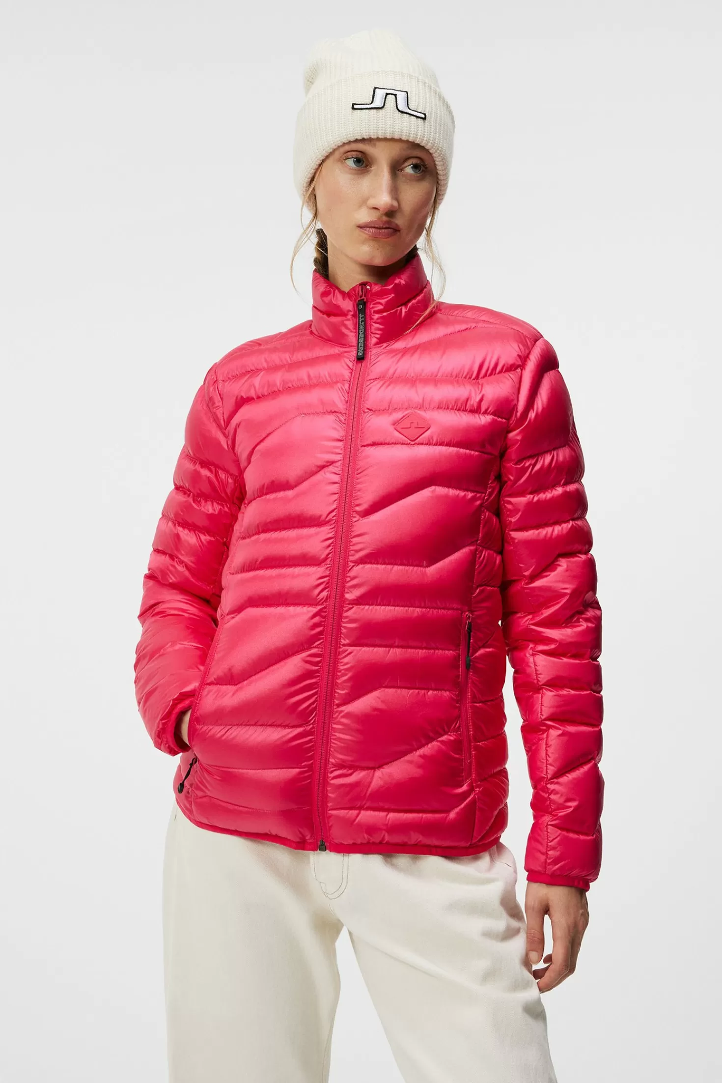 Jackor | Jackor<J.Lindeberg W Cliff Light Down Jacket Rose Red