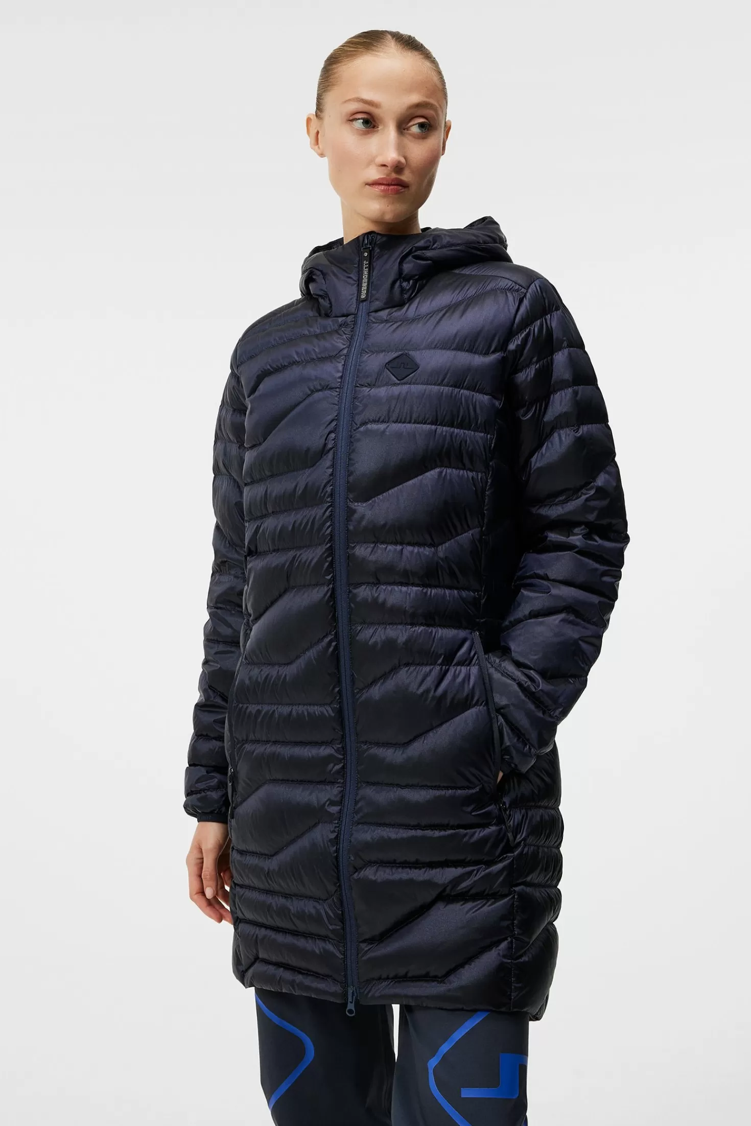 Jackor<J.Lindeberg W Cliff Light Down Parka Jl Navy