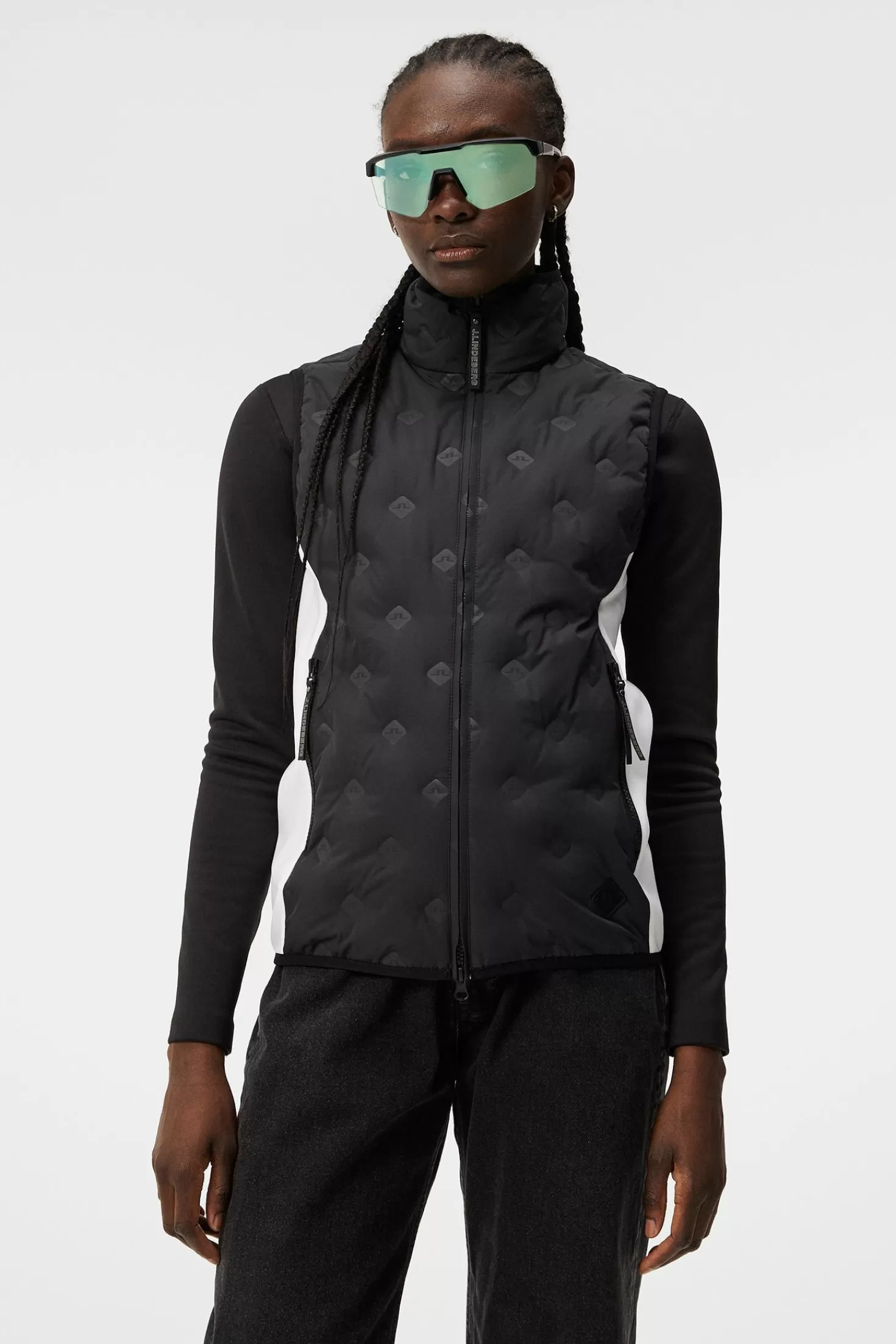 Gilets<J.Lindeberg W Rosetta Hybrid Vest Pro Black