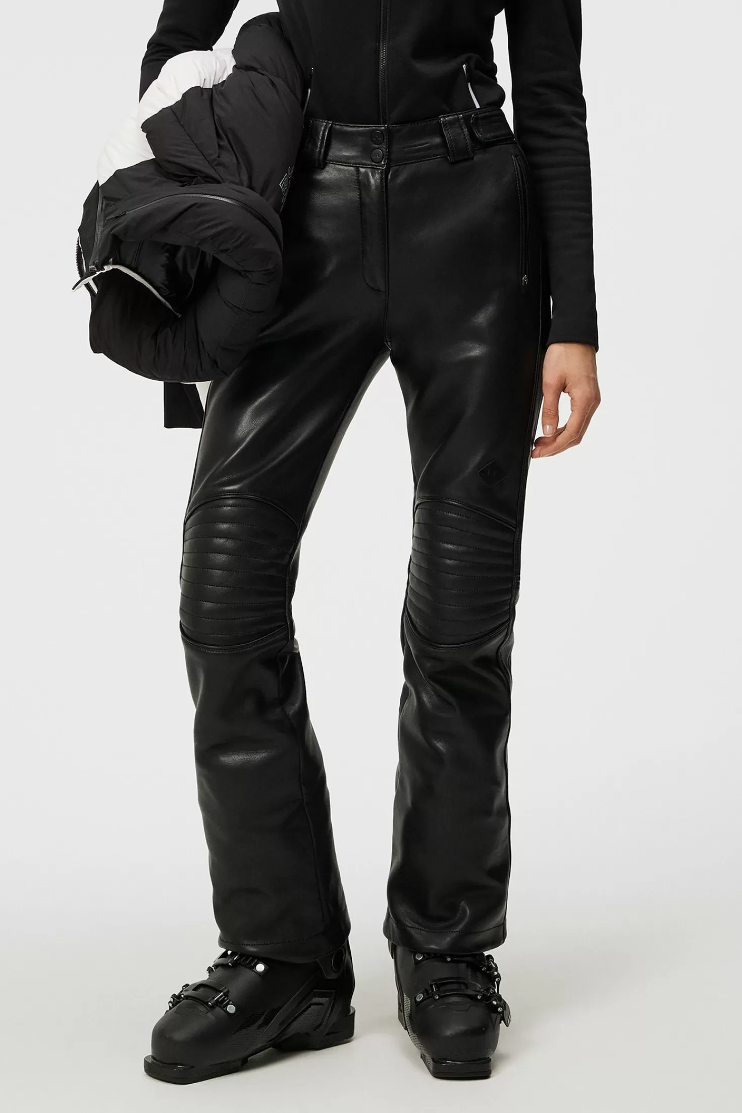 Byxor<J.Lindeberg W Stanford Pant Leather Black