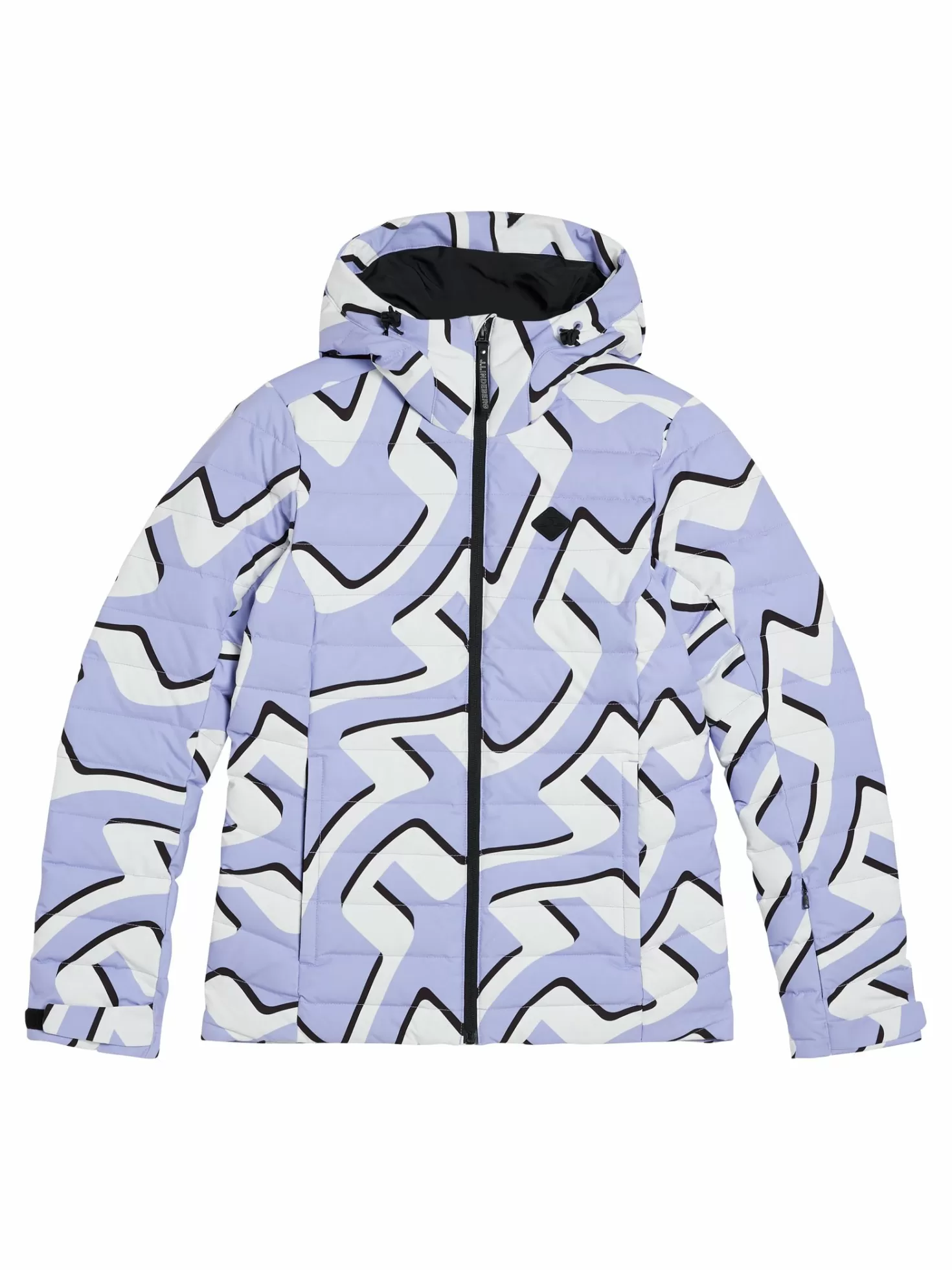 Jackor<J.Lindeberg W Thermic Down Jacket Printed Bridge Wave Sweet Lavender