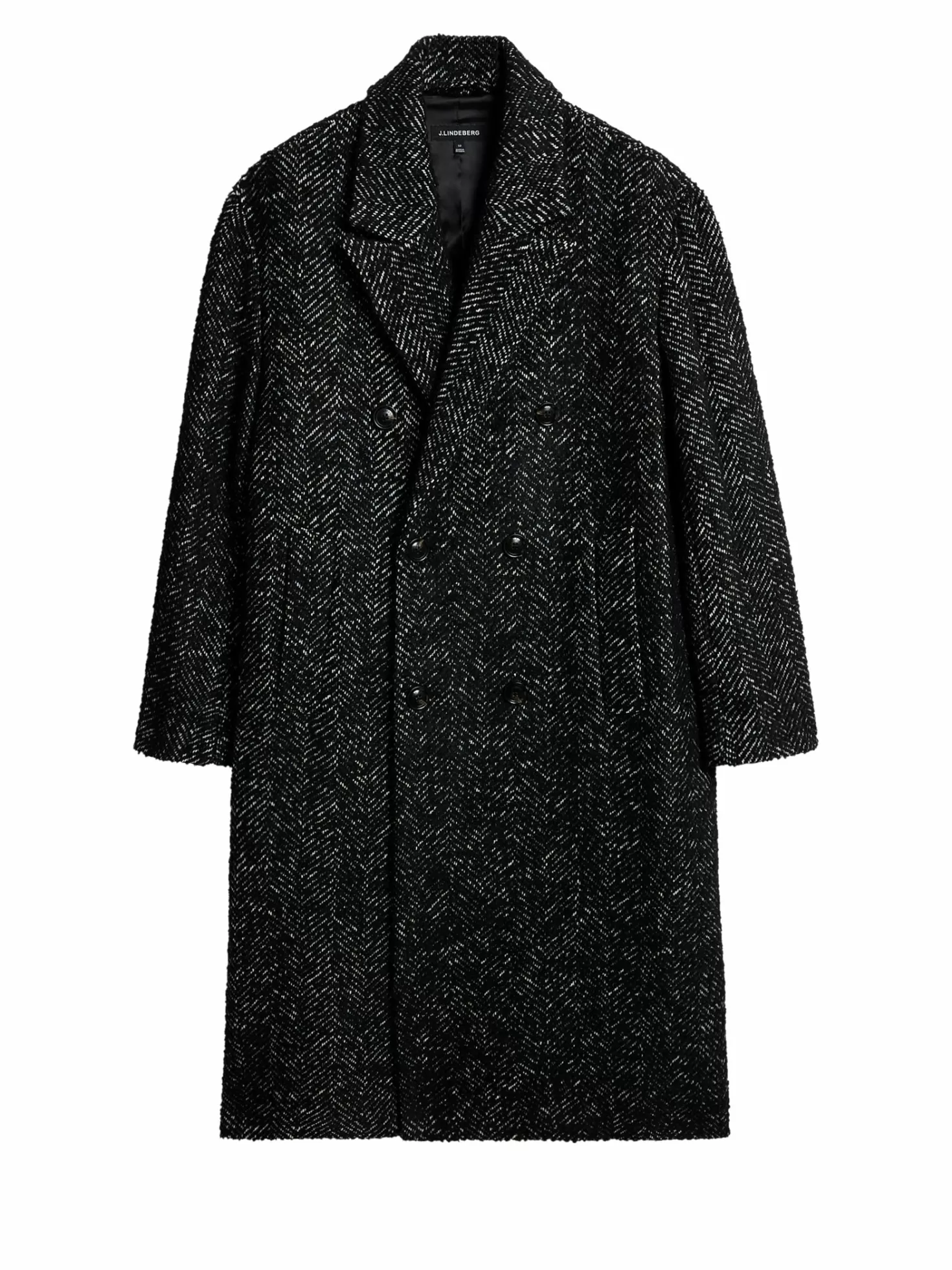 Jackor | Rockar<J.Lindeberg Willy Herringbone Coat Black Melange