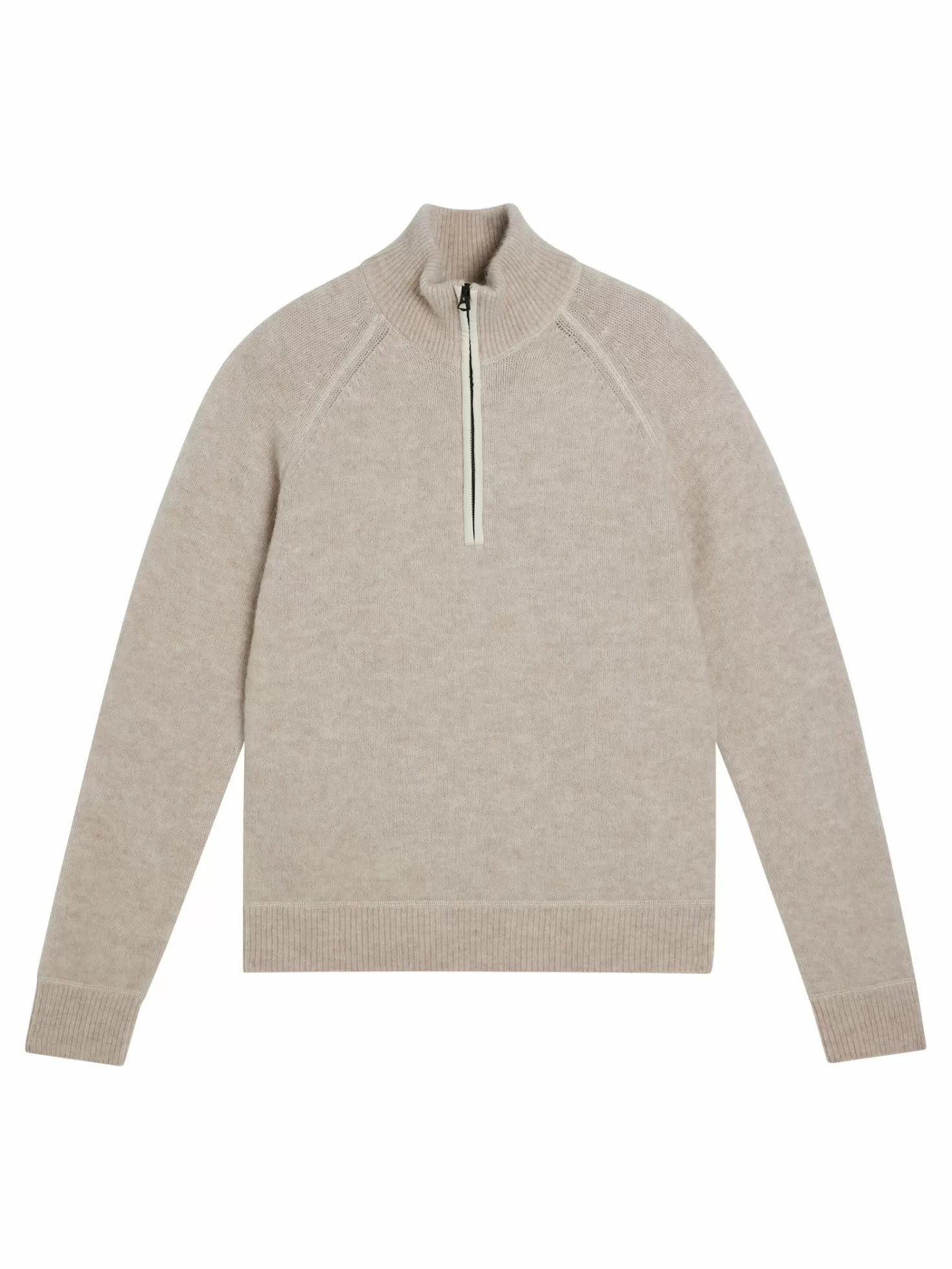 Stickat<J.Lindeberg Wilton Half Zip Sweater Oyster Gray